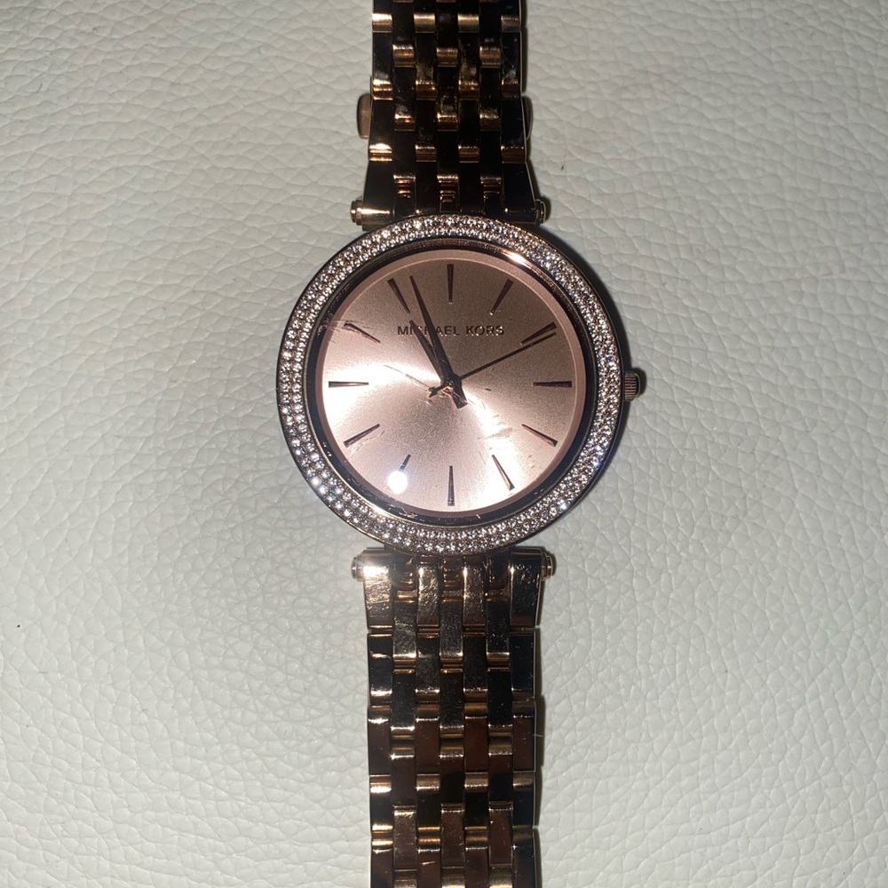 Women's Darci Rose Gold-Tone Stainless Steel Bracelet Watch 39mm MK3192